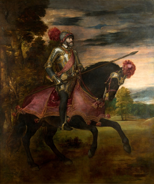 L&#039;IMPERATORE CARLO V A MUHLBERG - Tiziano - 1548