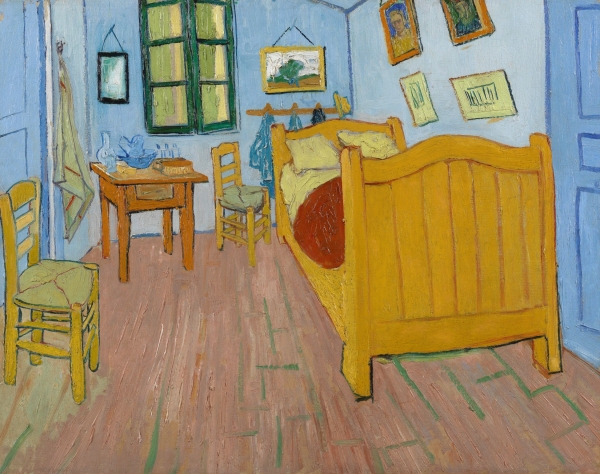 LA CAMERA DI VINCENT AD ARLES - Vincent Van Gogh 1888 - Postimpressionismo