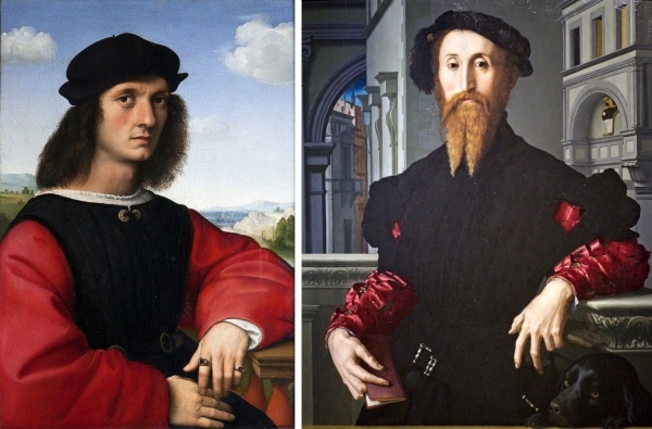 RITRATTO DI AGNOLO DONI - Raffaello Sanzio - RITRATTO DI BARTOLOMEO PANCIATICHI - Bronzino